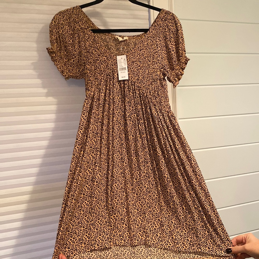 Leopard print dress brand new with tags from PacSun size XS